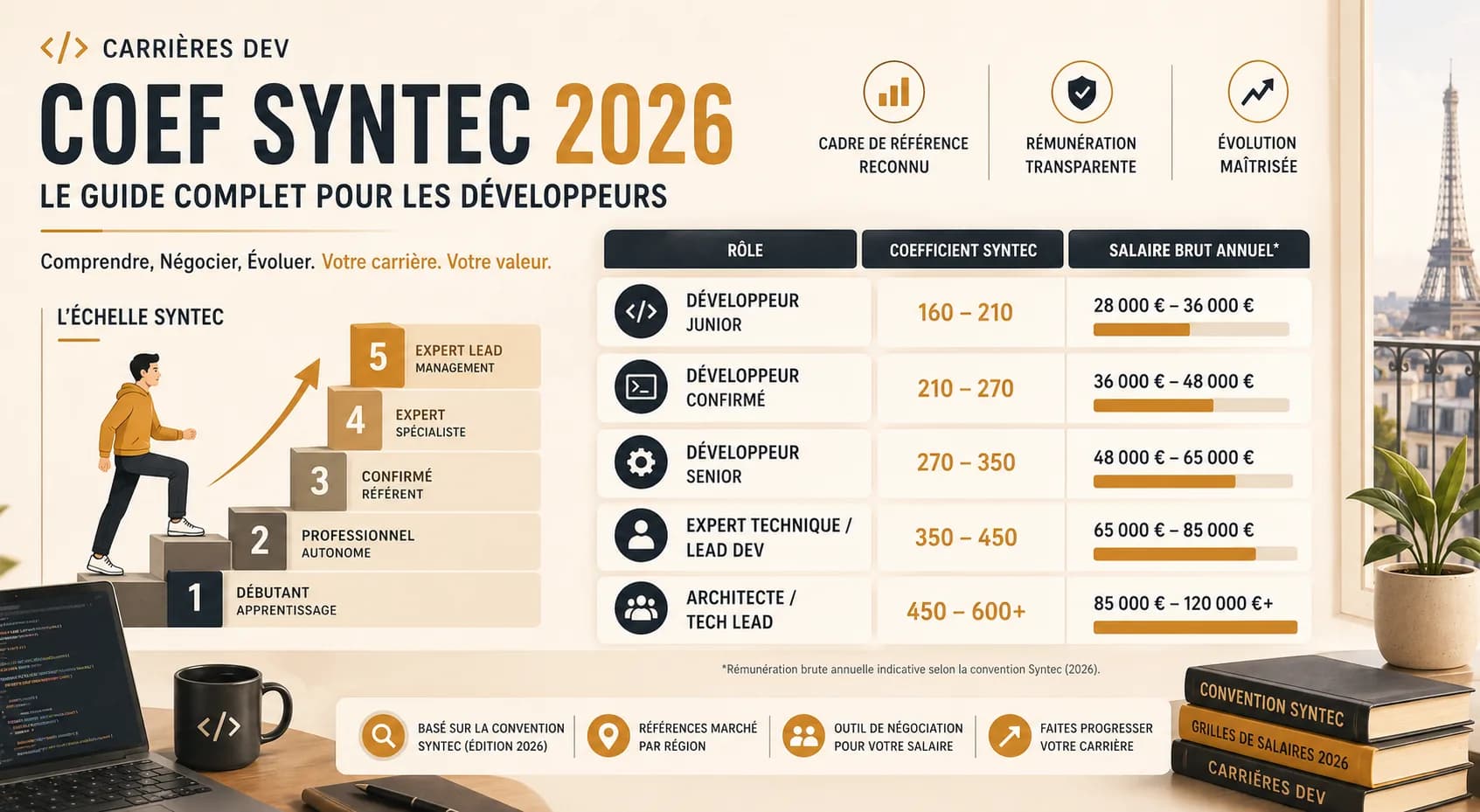 Image de couverture de l'article: Coef Syntec 2026 : Le Guide Complet pour les Développeurs