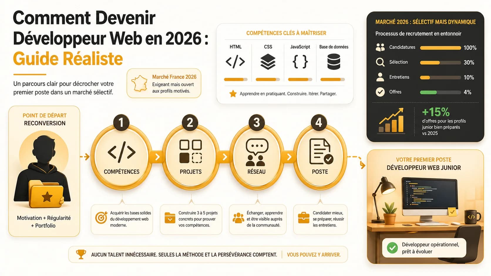 Comment Devenir Développeur Web en 2026 : Guide Réaliste
