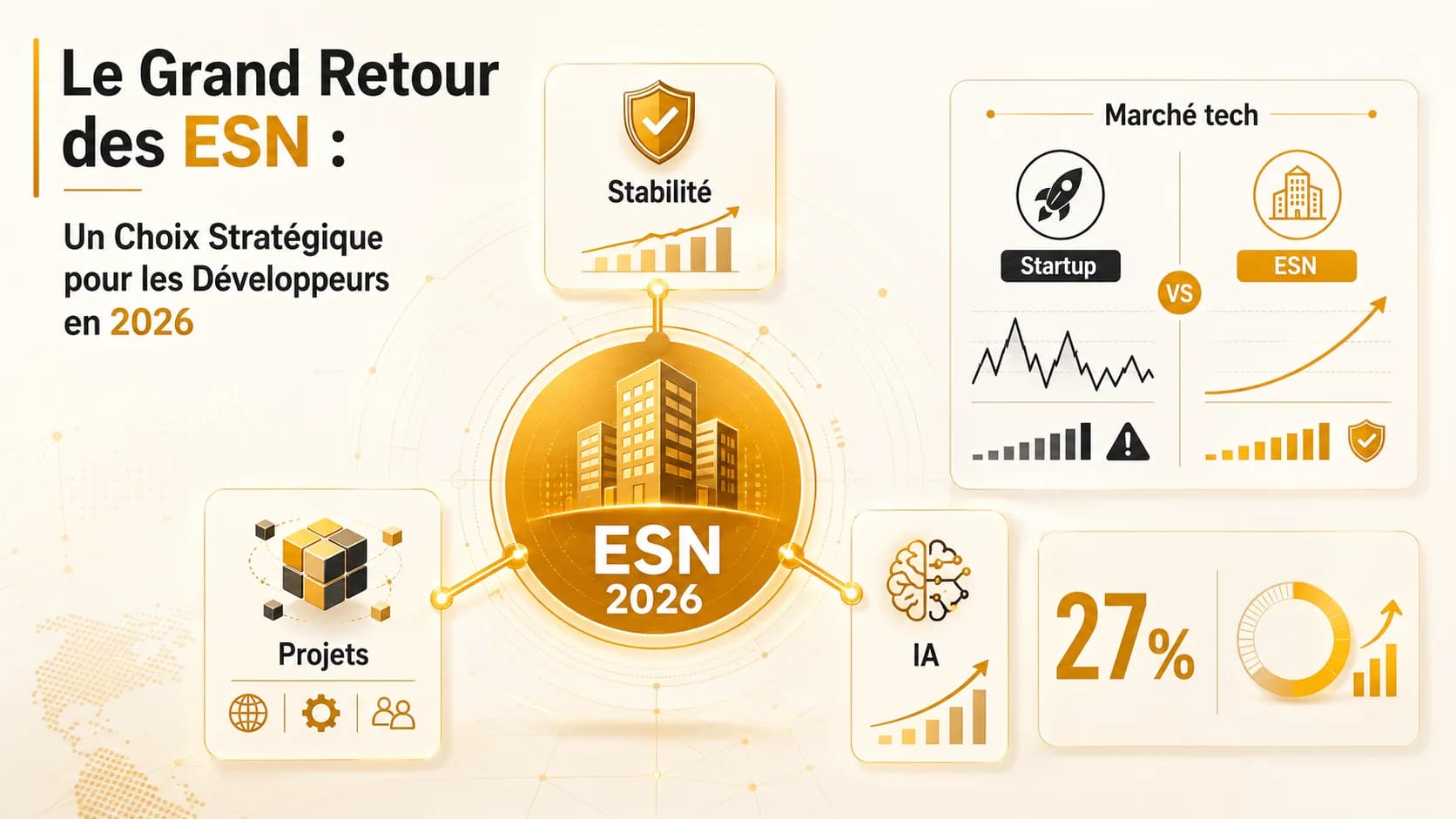 Image de couverture de l'article: Le Grand Retour des ESN : Un Choix Stratégique pour les Développeurs en 2026