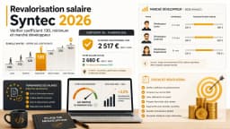 Image de l'article: Revalorisation salaire Syntec 2026 : vérifier coefficient 130, minimum et marché développeur
