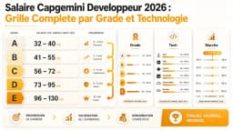 Image de l'article: Salaire Capgemini Developpeur 2026 : Grille Complete par Grade et Technologie