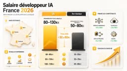 Image de l'article: Salaire Développeur IA en France 2026 : Le Benchmark Complet (vs Développeur Classique)