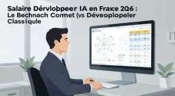 Image de l'article: Salaire Développeur IA en France 2026 : Le Benchmark Complet (vs Développeur Classique)