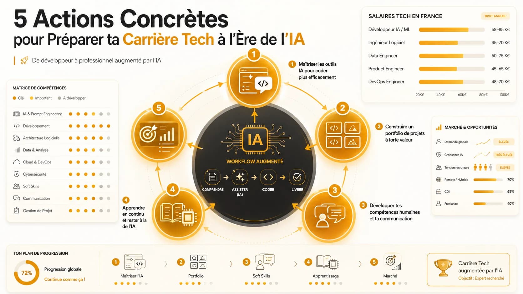 5 Actions Concrètes pour Préparer ta Carrière Tech à l'Ère de l'IA