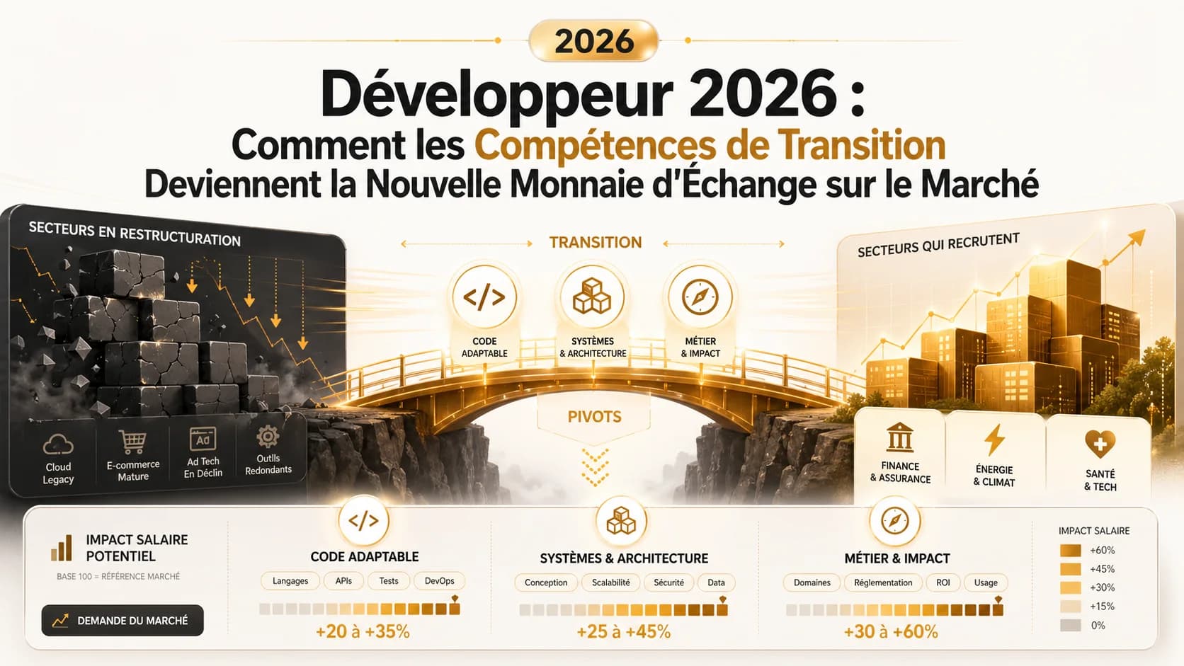 Développeur 2026 : Comment les 'Compétences de Transition' Deviennent la Nouvelle Monnaie d'Échange sur le Marché