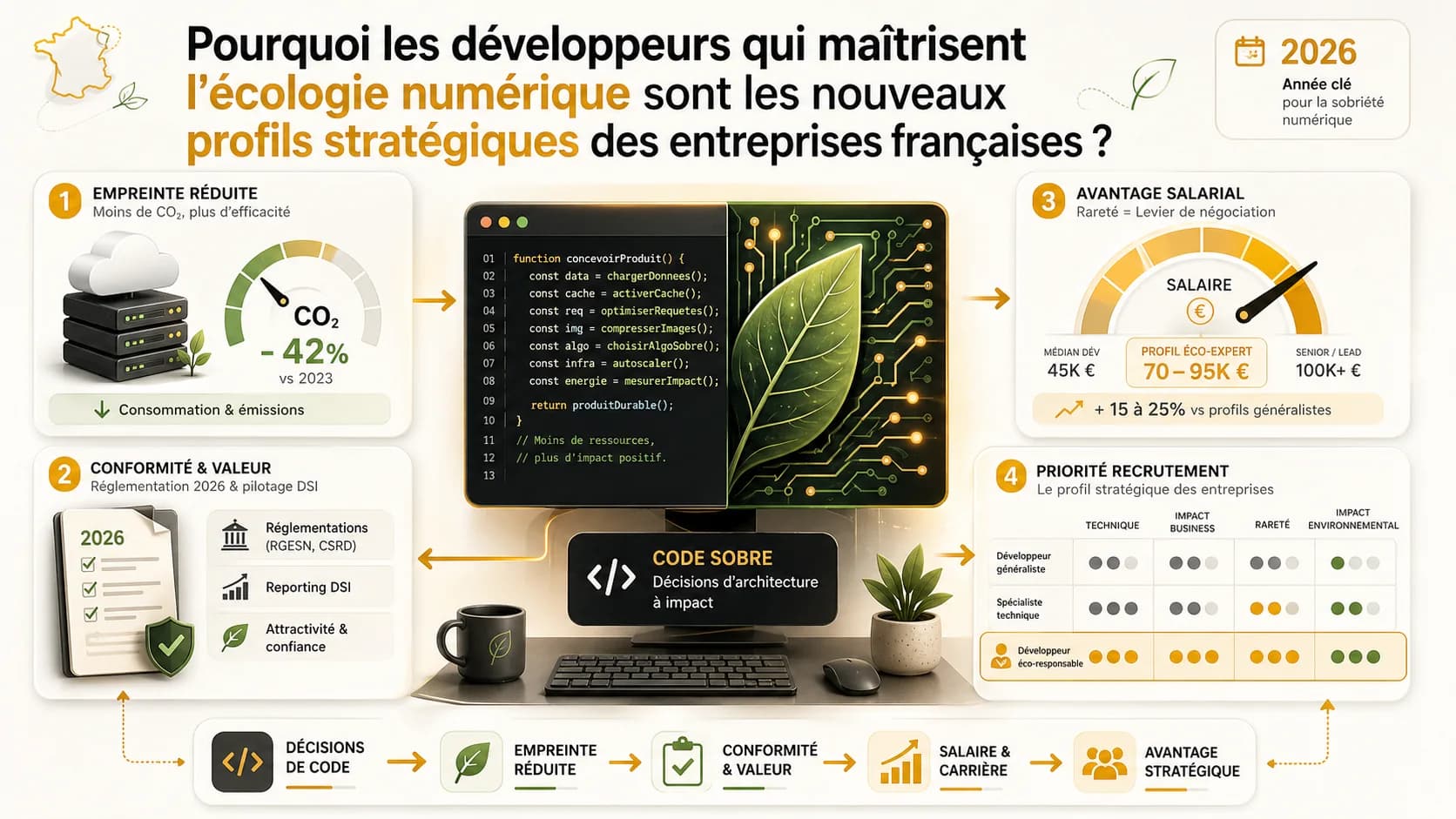 Pourquoi les développeurs qui maîtrisent l'écologie numérique sont les nouveaux profils stratégiques des entreprises françaises ?