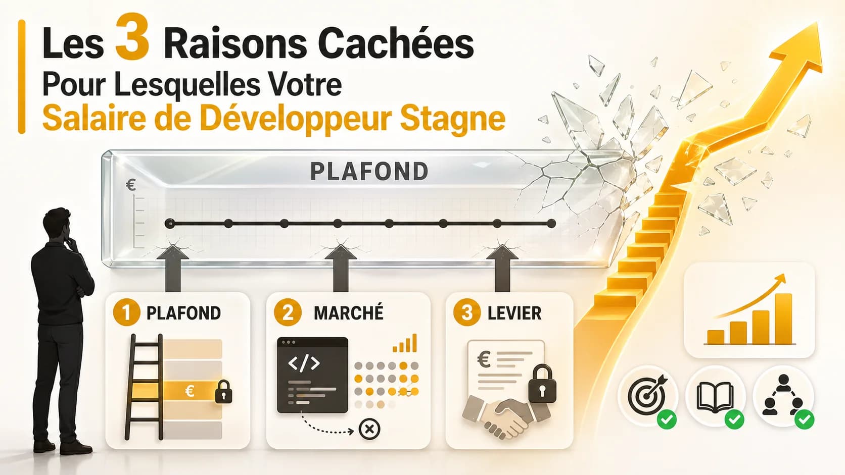 Les 3 Raisons Cachées Pour Lesquelles Votre Salaire de Développeur Stagne (Et Comment les Contrer)
