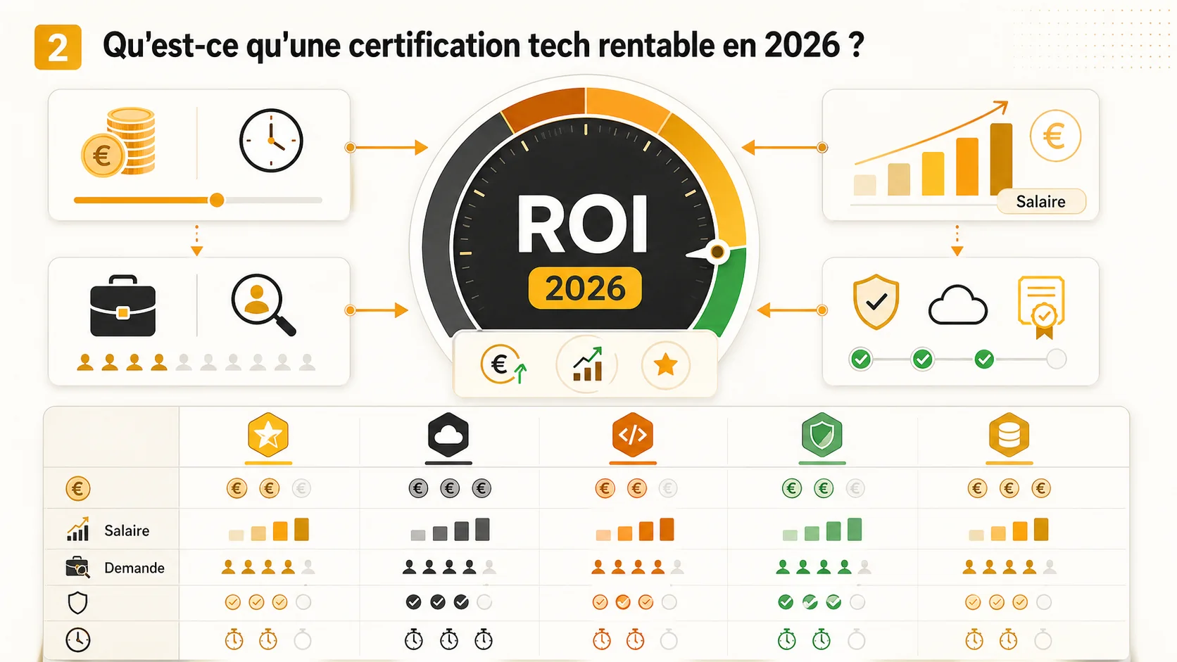 Capture d'écran d'un tableau de bord de l'APEC montrant des données de salaire pour des profils certifiés