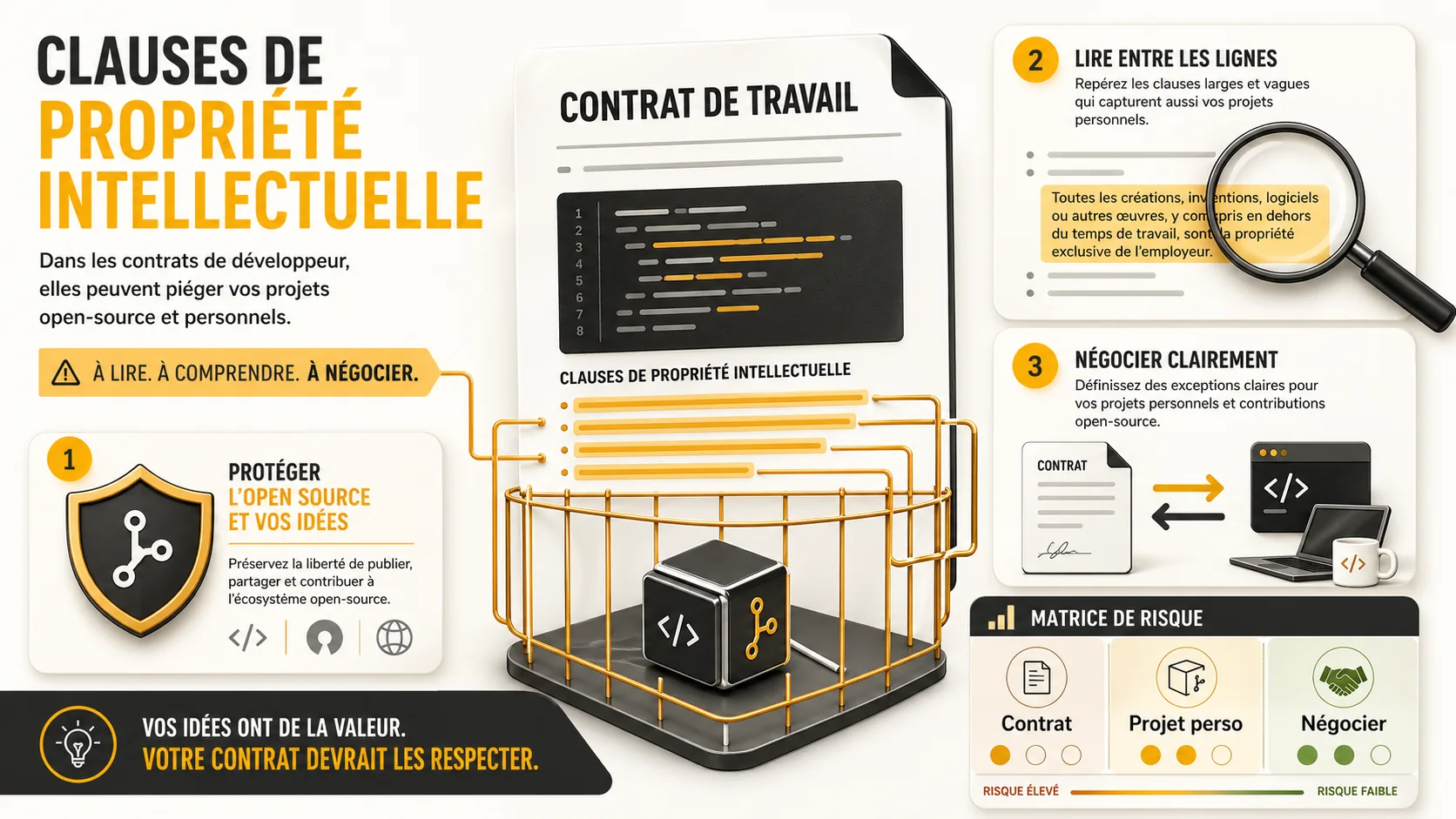 Le Contrat de Travail Invisible : Comment les Clauses de Propriété Intellectuelle Peuvent Piéger les Développeurs (et les Négocier)