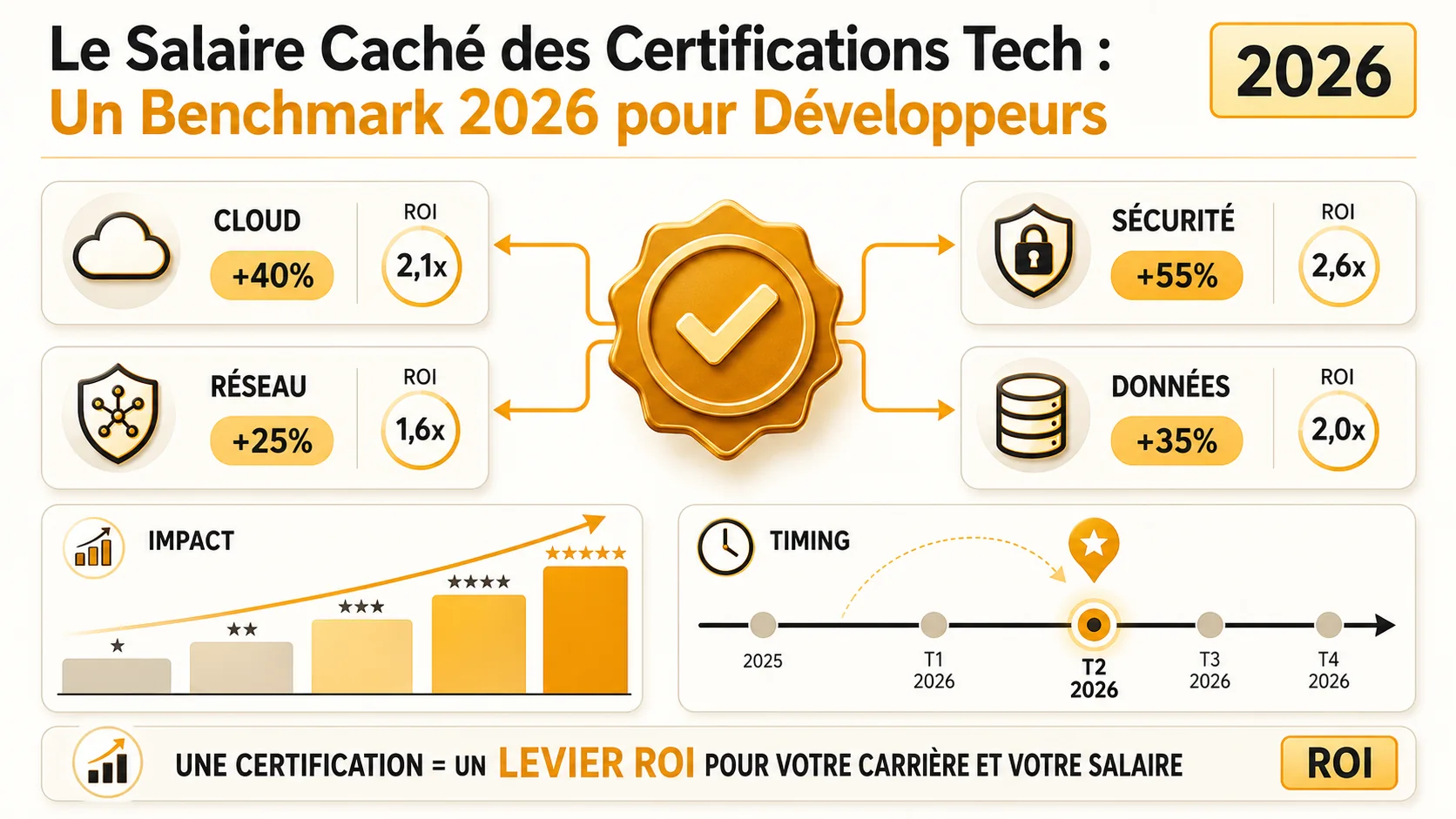 Tableau comparatif des principales certifications cloud et réseau en 2026