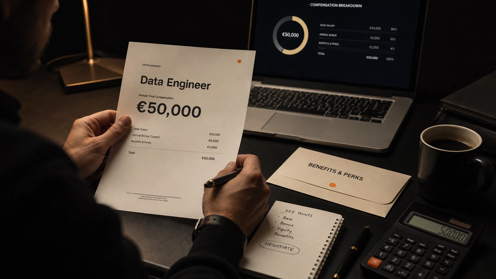 Décomposition d’une offre data engineer à 50 k€