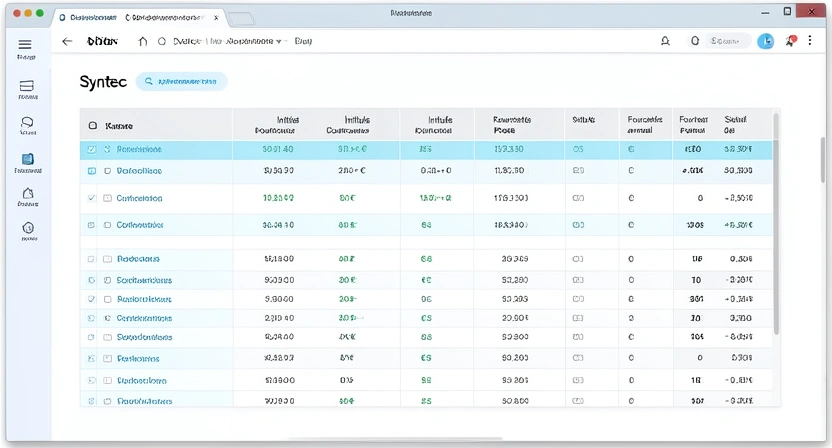 Capture d'écran schématique d'une grille salariale avec coefficients et fourchettes de salaire