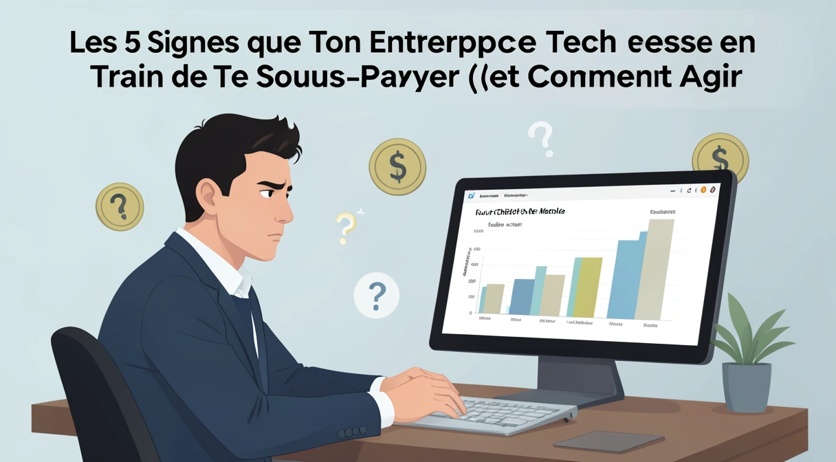 Développeur analysant des données salariales sur un écran avec des graphiques montrant un écart important