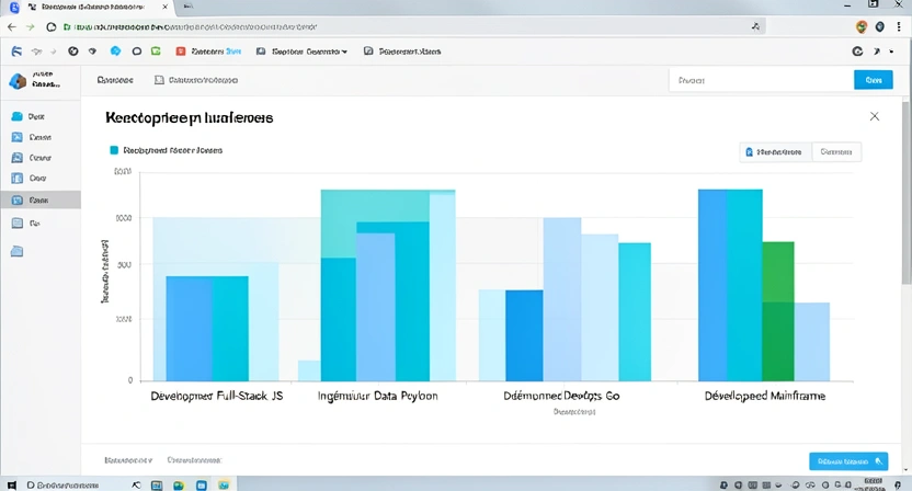 Graphique à barres montrant l'écart salarial entre différentes spécialités tech en France.