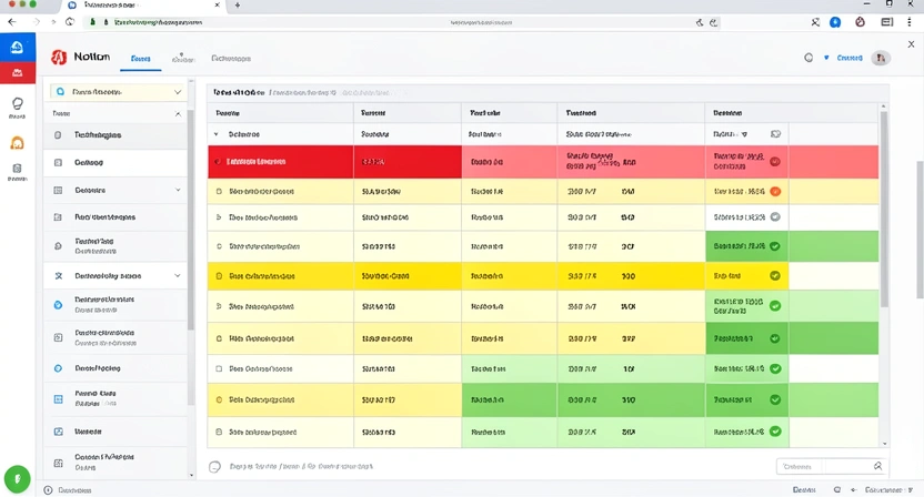 Capture d'écran d'un tableau type "audit de compétences" avec colonnes : Technologie, Niveau, Demande marché, Plan d'action.