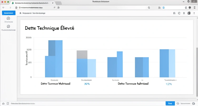 Graphique montrant la corrélation entre la dette technique et le taux de turnover dans les équipes dev