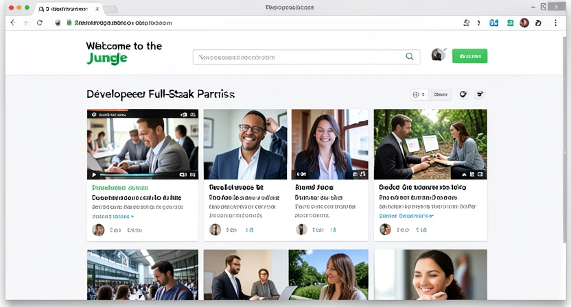Interface de recherche d'emploi sur Welcome to the Jungle en 2026